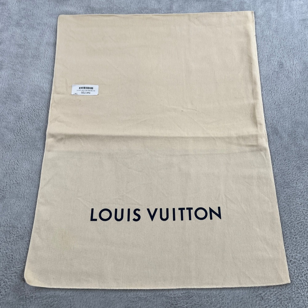 Louis Vuitton Dust Bag 18x11 Beige Cotton Drawstring Purse Handbag Storage - Picture 1 of 8